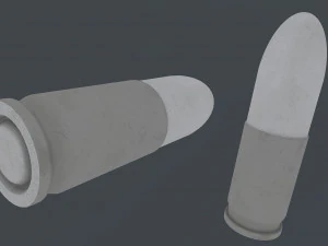 bullet perfect low-poly 3D Model