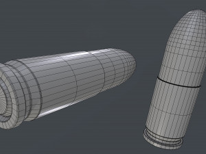 bullet perfect low-poly 3D Model