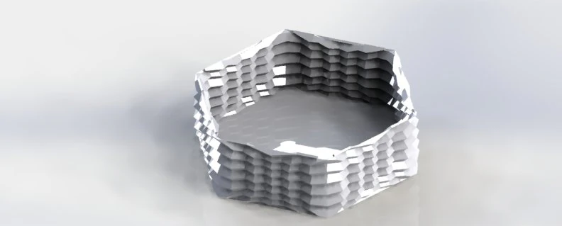 hexa planter 3D Print Model .c4d .max .obj .3ds .fbx .stl .blend