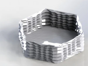 六角花盆 3D 打印模型