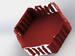 hexa planter Modelo de Impressão 3D