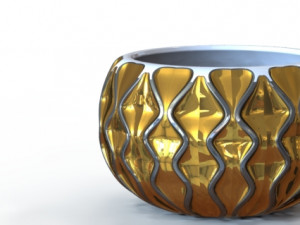 2 new 3d printable planters Model Cetak 3D