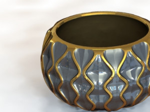 2 new 3d printable planters Model Cetak 3D