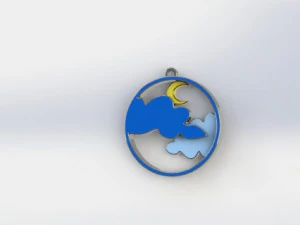 ciondolo lunare Modello di stampa 3D
