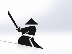 samurai medallion Modelo de Impressão 3D