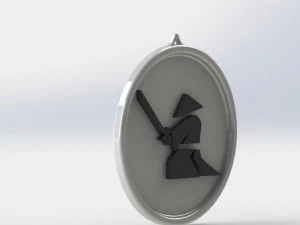 medaglione samurai Modello di stampa 3D