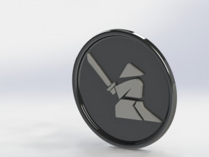 samurai medallion Modelo de Impressão 3D