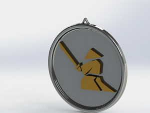 samurai medallion Modelo de Impressão 3D