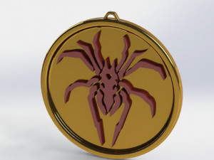 spider medallion 3D Print Model