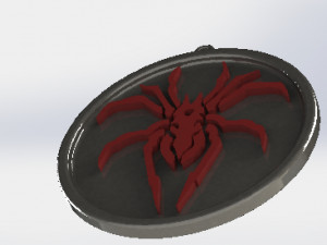 spider medallion 3D Print Model