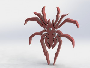 spider medallion 3D Print Model