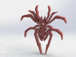 spider medallion 3D Print Model