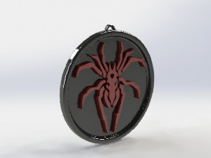 spider medallion 3D Print Model
