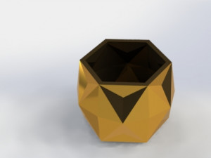 geometric planter Modello di stampa 3D