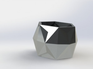 geometric planter Modello di stampa 3D