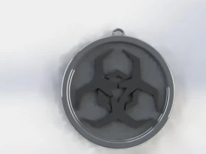 생물학적 위험 기호 3D 프린트 모델