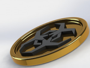 biohazard symbol Model do druku 3D