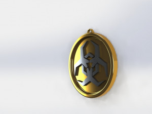 biohazard symbol Model Cetak 3D