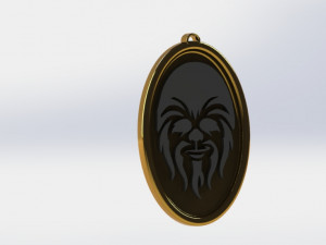 chubaka pendant Model Cetak 3D