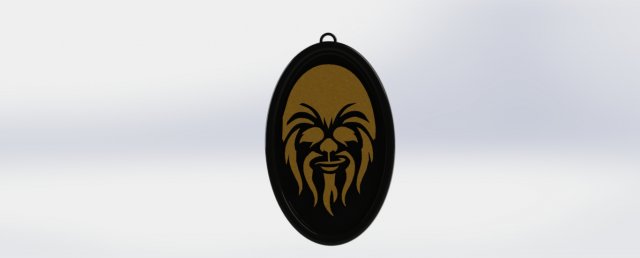 chubaka pendant Model Cetak 3D .c4d .max .obj .3ds .fbx .stl .blend 