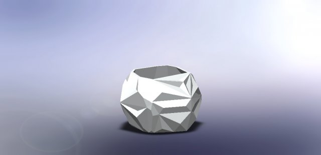 geometric pot Model do druku 3D .c4d .max .obj .3ds .fbx .stl .blend 