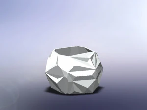 geometric pot 3D Print Model