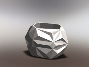geometric pot Model do druku 3D