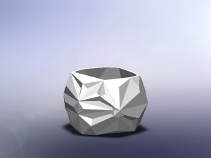 geometric pot Model do druku 3D