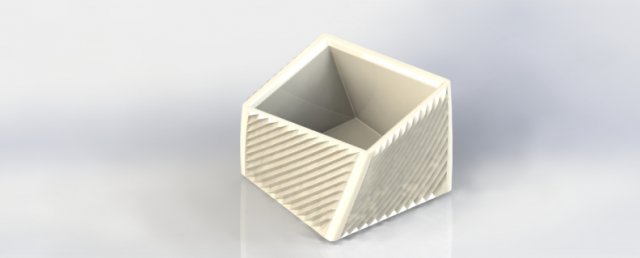cubic textered planter Model Cetak 3D .c4d .max .obj .3ds .fbx .stl .blend 