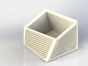 Kubisch strukturierter Pflanzer 3D Druckmodell