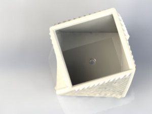 cubic textered planter Model Cetak 3D