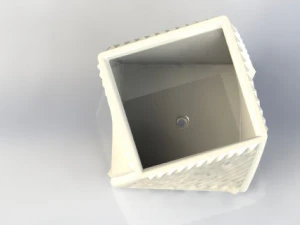 cubic textered planter 3D Print Model