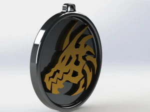 Drachenkopf-Anh&auml;nger 3D Druckmodell
