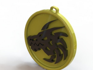 dragon head pendant 3D Print Model