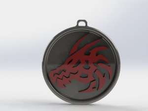 dragon head pendant 3D Print Model
