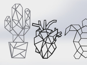 wall line art 3D Print Model