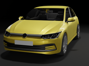 vw golf 2020 3D 모델