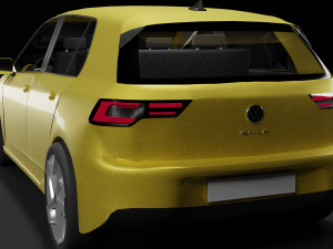 vw golf 2020 3D Модель