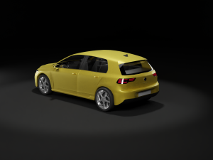 vw golf 2020 3D Модель
