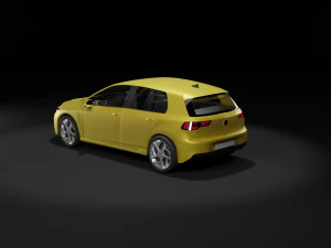 vw golf 2020 3D Model