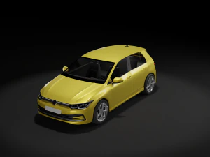 vw golf 2020 3D Model