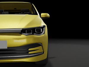 vw golf 2020 3D Модель