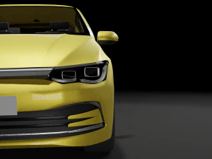 vw golf 2020 3D Model