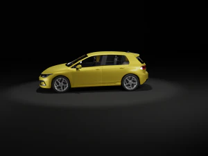 vw golf 2020 3D Model