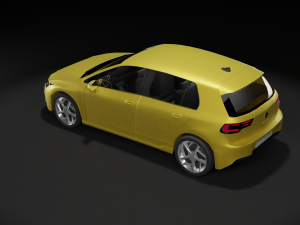vw golf 2020 3D Модель
