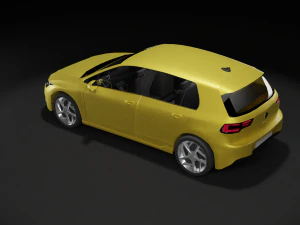 vw golf 2020 3D Model
