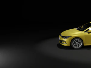 vw golf 2020 3D Model