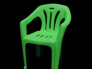 플라스틱 의자 3D 모델