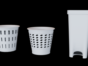 trash cans pack Modello 3D
