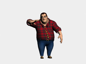 hombre gordo 3Dモデル